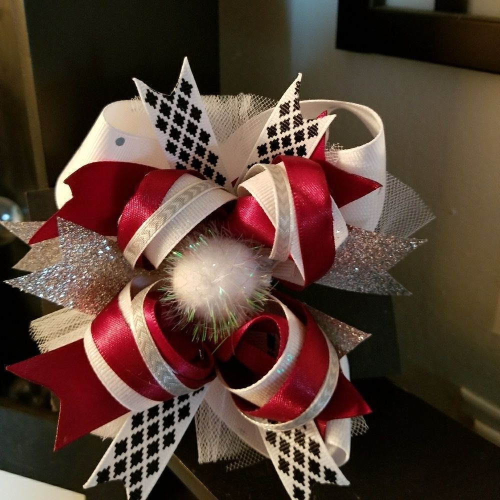 Boutique stacked hair bow